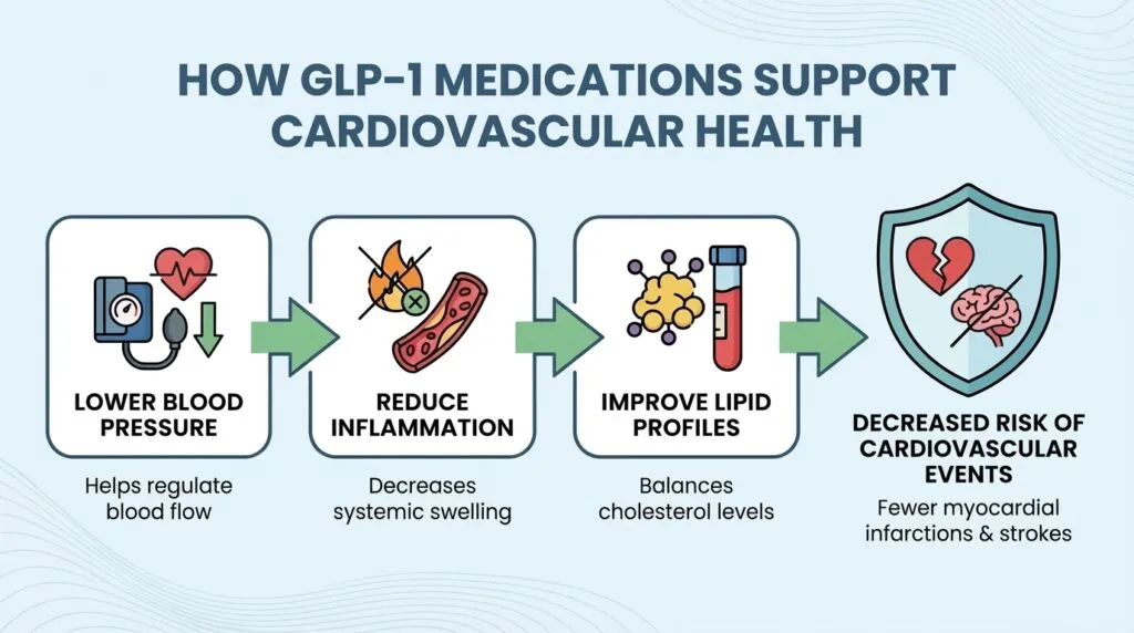 Approved indications and benefits of GLP-1 drugs for seniors